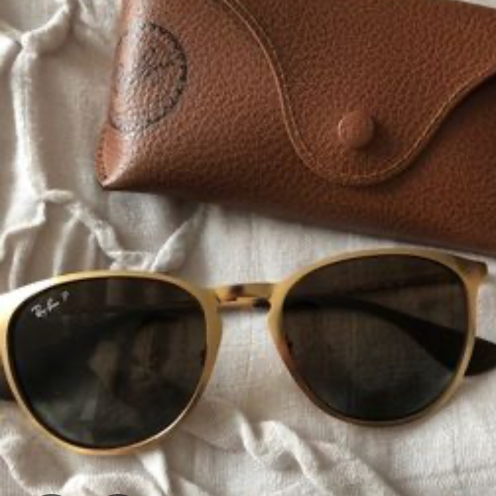 Ray-Ban Gold Frame Erika Sunglasses